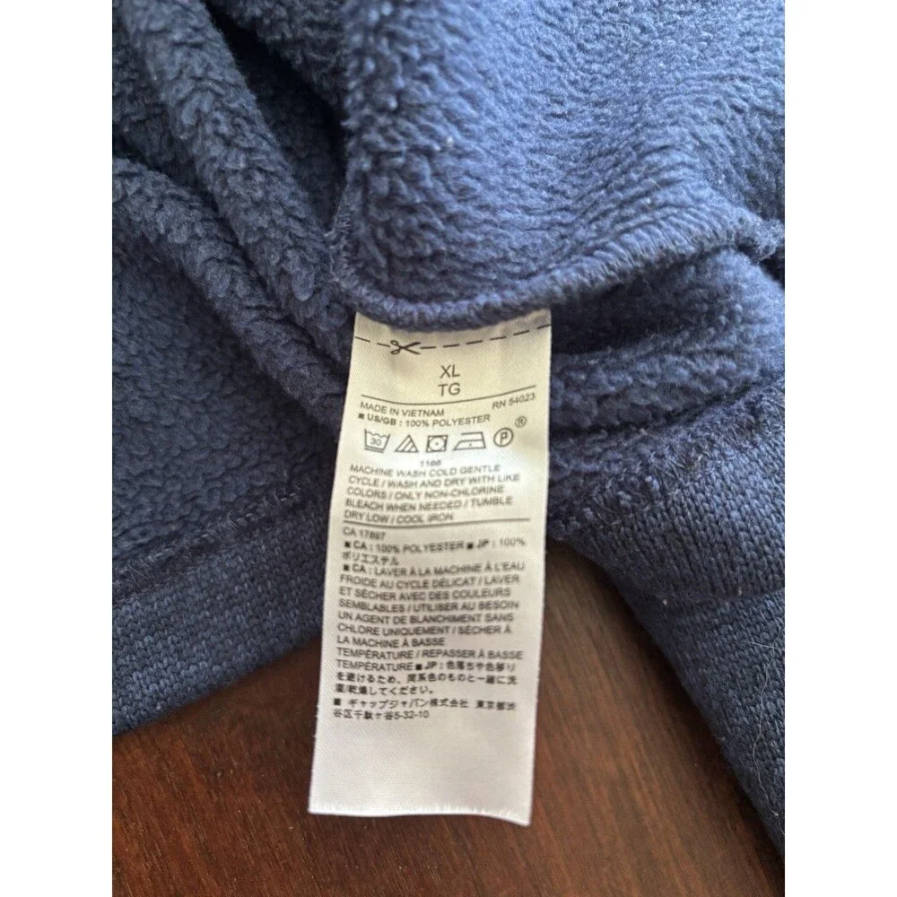 Banana Republic Men's Half-Zip Pullover Sweater - Size XL Blue